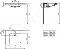 Ideal Standard Connect Freedom Umvadlo, 60x56 cm, 1 otvor na batriu, bez prepadu, biela