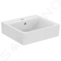 Ideal Standard Connect Umvadlo Cube, 50x46x18 cm, s prepadom, otvor na batriu, biela