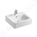Ideal Standard Connect Umvadlo Cube, 50x46x18 cm, s prepadom, otvor na batriu, s Ideal Plus, biela