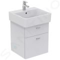 Ideal Standard Connect Umvadlo Cube, 55x46x18 cm, s prepadom, otvor na batriu, s Ideal Plus, biela