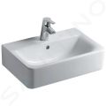 Ideal Standard Connect Space Umvadlo Cube, 55x38x18 cm, s prepadom, otvor na batriu, s Ideal Plus, biela
