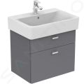 Ideal Standard Connect Umvadlo Cube, 65x46x18 cm, s prepadom, otvor na batriu, s Ideal Plus, biela