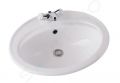 Ideal Standard Eurovit Umvadlo 56x46 cm, s prepadom, otvor na batriu, biela