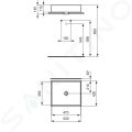 Ideal Standard Strada Umvadlo 50x42x15 cm, s Ideal Plus, biela