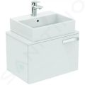 Ideal Standard Strada Umvadlo, 50x42x15 cm, s prepadom, otvor na batriu, s Ideal Plus, biela