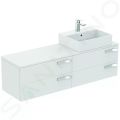 Ideal Standard Strada Umvadlo, 50x42x15 cm, s prepadom, otvor na batriu, s Ideal Plus, biela