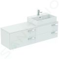 Ideal Standard Strada Umvadlo, 60x42x15 cm, s prepadom, otvor na batriu, s Ideal Plus, biela
