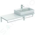 Ideal Standard Strada Umvadlo, 60x42x15 cm, s prepadom, otvor na batriu, s Ideal Plus, biela