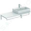 Ideal Standard Strada Umvadlo, 600x420x145 mm, s prepadom, otvor na batriu, s Ideal Plus, biela