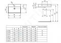 Ideal Standard Strada Umvadlo, 71x42x15 cm, s prepadom, otvor na batriu, biela