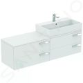 Ideal Standard Strada Umvadlo, 71x42x15 cm, s prepadom, otvor na batriu, s Ideal Plus, biela
