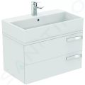 Ideal Standard Strada Umvadlo, 71x42x15 cm, s prepadom, otvor na batriu, s Ideal Plus, biela