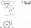 Ideal Standard Strada Umvadlo kruhov, priemer 410mm, s Ideal Plus, biela