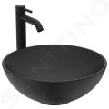 Ideal Standard Strada Umvadlo na dosku, priemer 41 cm, bez prepadu, ierna
