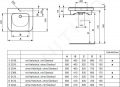 Ideal Standard Contour 21 Umvadlo bezbarirov, 60x18x56 cm, s prepadom, otvor na batriu, biela
