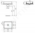 Ideal Standard Strada II Umvadlo 50x40 cm, bez otvoru na batriu, s Ideal Plus, biela