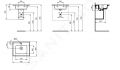 Ideal Standard Strada II Nbytkov umvadlo 540x460 mm, s otvorom na batriu, biela