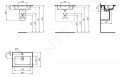 Ideal Standard Strada II Nbytkov umvadlo 64x46 cm, s otvorom na batriu, biela