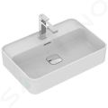 Ideal Standard Strada II Umvadlo, 60x40 cm, s prepadom, s otvorom na batriu, biela