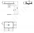 Ideal Standard Strada II Umvadlo 60x40 cm, bez otvoru na batriu, biela