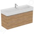 Ideal Standard Strada II Umvadlo, 120x43 cm, s prepadom, s otvorom na batriu, biela