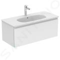 Ideal Standard Tesi Umvadlo nbytkov, 103x45x17 cm, s prepadom, otvor na batriu, biela