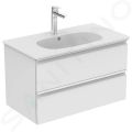 Ideal Standard Tesi Umvadlo nbytkov, 83x45 cm, s prepadom, otvor na batriu, biela