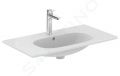 Ideal Standard Tesi Umvadlo nbytkov, 83x45 cm, s prepadom, otvor na batriu, matn biela