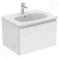 Ideal Standard Tesi Umvadlo nbytkov, 63x45 cm, s prepadom, otvor na batriu, biela