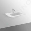 Ideal Standard Tesi Umvadlo nbytkov, 63x45 cm, s prepadom, otvor na batriu, matn biela