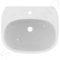 Ideal Standard Tesi Umvadlo, 55x45 cm, s prepadom, otvor na batriu, biela