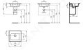 Ideal Standard Strada II Nbytkov umvadlo 54x46 cm, bez otvoru na batriu, s Ideal Plus, biela
