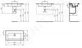 Ideal Standard Strada II Nbytkov umvadlo 84x46 cm, bez otvoru na batriu, biela