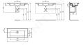 Ideal Standard Strada II Nbytkov umvadlo 104x46 cm, bez otvoru na batriu, s Ideal Plus, biela