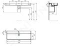 Ideal Standard Strada II Umvadlo 120x43 cm, biela