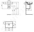 Ideal Standard Strada II Umvadlo 50x43 cm, bez otvoru na batriu, biela