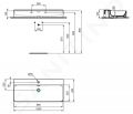 Ideal Standard Conca Ceram Umvadlo, 100x45 cm, s prepadom, otvor na batriu, biela