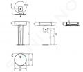 Ideal Standard Conca Ceram Umvadlov misa, priemer 45 cm, bez prepadu, biela