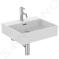 Ideal Standard Extra Umvadlo, 50x45 cm, s prepadom, otvor na batriu, biela