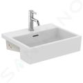 Ideal Standard Extra Umvadlo polozpustn, 50x42 cm, s prepadom, otvor na batriu, biela