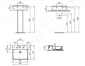 Ideal Standard Conca Ceram Umvadlo, 50x45 cm, bez prepadu, 3 otvory na batriu, biela