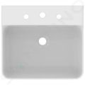 Ideal Standard Conca Ceram Umvadlo, 50x45 cm, bez prepadu, 3 otvory na batriu, biela