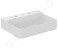 Ideal Standard Conca Ceram Umvadlo, 60x45 cm, bez prepadu, 3 otvory na batriu, biela