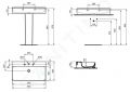 Ideal Standard Conca Ceram Umvadlo, 80x45 cm, bez prepadu, 3 otvory na batriu, biela