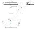 Ideal Standard Conca Ceram Umvadlo, 100x45 cm, bez prepadu, otvor na batriu, biela