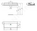 Ideal Standard Conca Ceram Umvadlo, 100x45 cm, bez prepadu, bez otvoru na batriu, biela