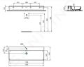 Ideal Standard Conca Ceram Umvadlo, 120x45 cm, s prepadom, 3 otvory na batriu, biela