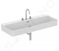 Ideal Standard Conca Ceram Umvadlo, 120x45 cm, s prepadom, 3 otvory na batriu, biela
