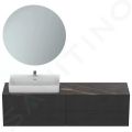 Ideal Standard Conca Ceram Umvadlo na dosku, 80x45 cm, s prepadom, otvor na batriu, biela