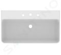 Ideal Standard Conca Ceram Umvadlo na dosku, 80x45 cm, s prepadom, 3 otvory na batriu, biela